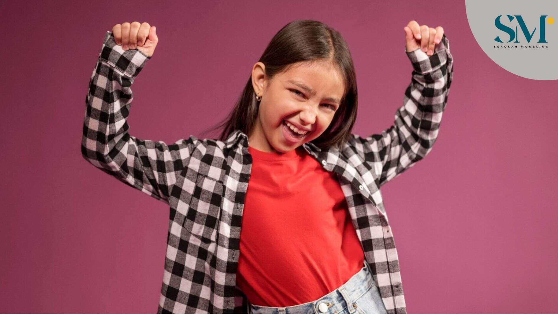 Close up on cute child portrait